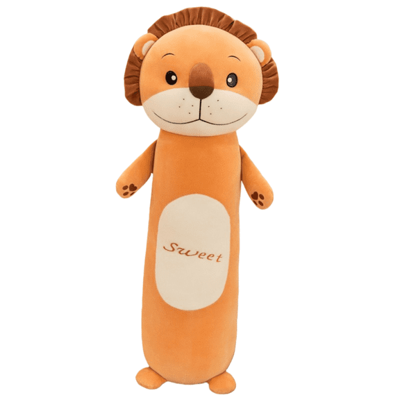 Soft Plush Animal Body Pillow, Long Decorative Pillow with PP Cotton Filling, Multiple Sizes