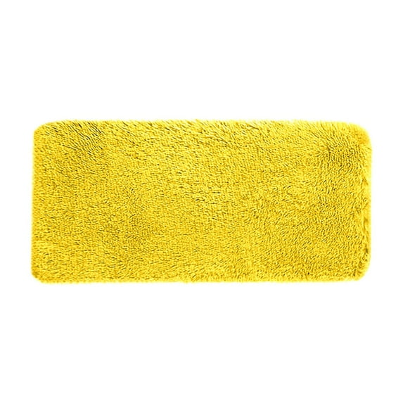 Soft Plush Bath Mat - Non-Slip Velvet Fleece Bathroom Rug | Ultra Absorbent & Machine Washable | 40x80cm (15.7x31.5in) | Dark Gray, Blue, Red & More Colors | Modern Solid Color Design