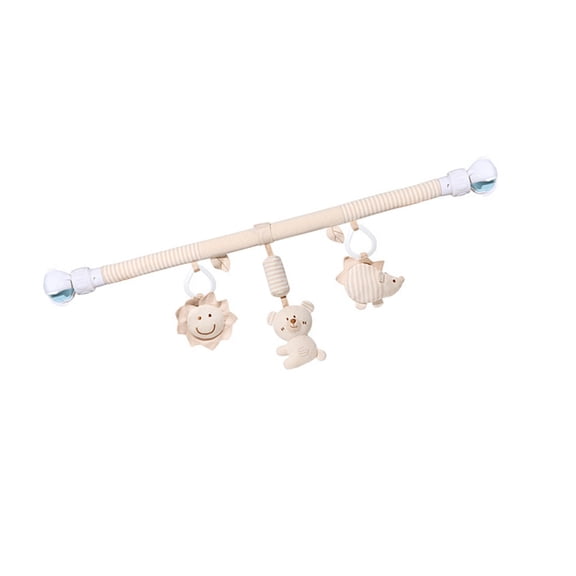 Soft Plush Bells Toy Organic Cotton Infant Crib Mobile Machine Washable Sensory Development Activity