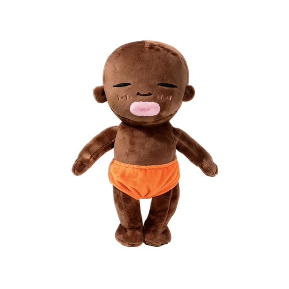 Soft Plush Black Baby Doll Cute Ugly Adorable Stuffed Doll Toy Comfort Companion for Fun Collectible Plushie Ideal for Birthday Gifts Party Favors Home Decor 40cm