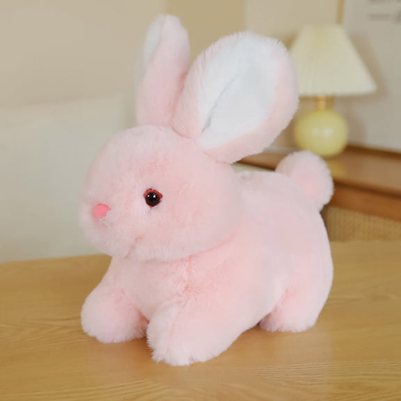 Soft Plush Bunny Doll Stuffed Animal Toy Cute Rabbit Pillow Decor Gift for Kids