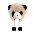 thumbnail image 1 of Soft Plush Cartoon Panda Ear Warmer Hat for Kids Toddler Winter Thick Warm Cute Animal Hat with Ear Flaps, Khaki, 1 of 4