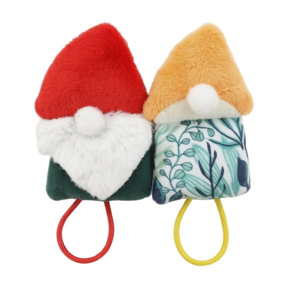 Soft Plush Catnip Toy for Cats Cartoon Gnome Shape Creative Design with Elastic Loop Indoor Pet Entertainment Toy
