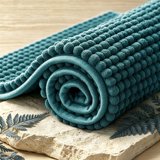Water Absorbent Machine Soft Plush Chenille Bathroom Rug 24