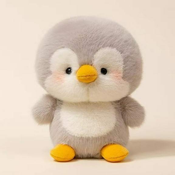 Soft Plush Chick Stuffed Animal - Realistic Chick Plushie, Sleep Anxiety Relief Companion Toy, Cuddly Stuffed Chick for Easter, Durable Plush Toy for Cuddle Time & Home Decor Accent, 6.3in, Gray
