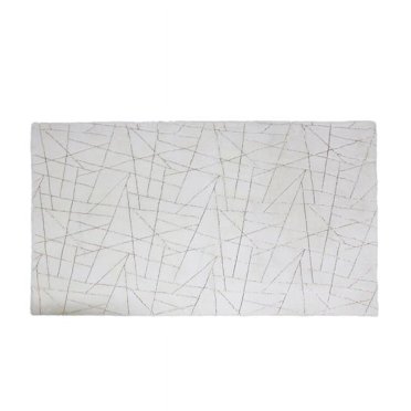 Soft Plush Contemporary Shag Rug, White & Gold - 5 ft. x 7 ft. 6 in.