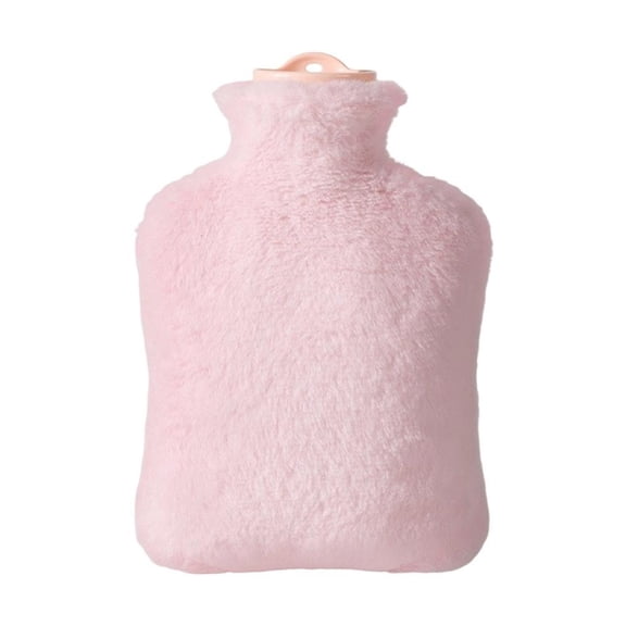 Soft Plush Cover Hot Water Bottle With Antileak Spouts For Winter Bedding Comfort Hot Water Bag for Cold Weather Use