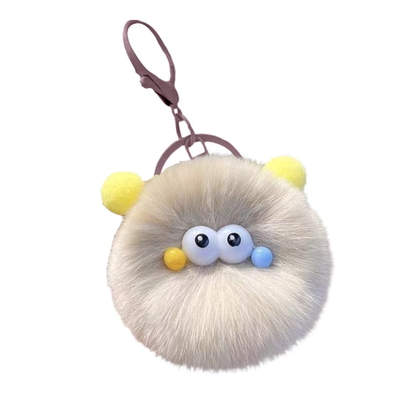Soft Plush Cute Plushs Keychain Stylish Keychain Pendant Fashionable Bag Charm Briquette Keyring Pendant, Plush Keychains for Backpacks Birthday Gifts, Party Rewards, Meet Gifts