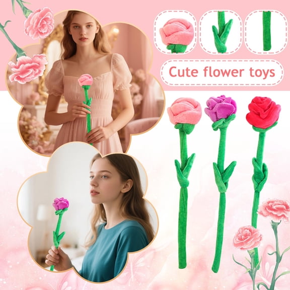 Soft Plush Doll Toy 2025 Cute Stuffed Rag Doll Baby Cuddly Toy Gift for Girls Kids Birthday Present Huggable Comfort Toy Nursery Decor Pink Hot Pink