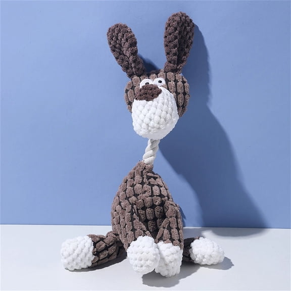 Soft Plush Donkey Toy for Dogs | Durable Chew Toy with Squeaker | Interactive Play & Cuddle Companion
