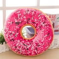thumbnail image 1 of Soft Plush Donut Pillow 16 Inch, Multi-Use Cushion for Floor Chair & Sofa, Lightweight with Supportive Fill, Cozy Home Decor Accent, 1 of 2