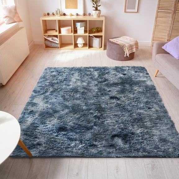 Soft Plush Faux Fur Area Rug 3x5 Feet, Luxury Modern Rugs Rectangular Fuzzy Carpet for Bedroom, Living room, Kids Room, Rey