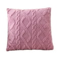 Soft Plush Faux Fur Decorative Throw Pillow, Soft Plush Square Boho