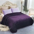 thumbnail image 1 of Soft Plush Fleece Blanket,Solid Color Embossed Bed Blanket,Queen 75" x 91",3.3lb, 1 of 6