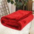 thumbnail image 1 of Soft Plush Fleece Throw Blanket with Sherpa Backing,Cozy Fluffy Textured Knit Design,Lightweight Warm Blanket for Couch Bed Sofa,All Season Use for Home office Travel,Decorative Blanket, 1 of 5