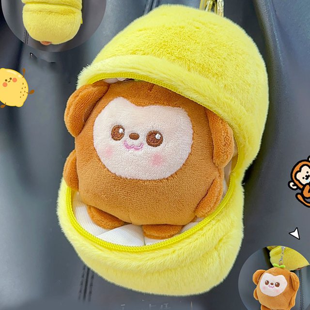 Soft Plush Fruit Doll Keychain Couple Student Portable Cute Exquisite