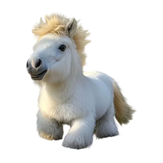 Soft Plush Horse Doll Realistic Brown White Mini Pony Stuffed Animal Toy for Kids Cute Fluffy Farm Animal Plushie Gift Super Soft Short Plush Horse Toy For Children