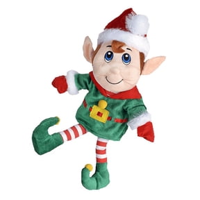 Soft Plush Jingle Christmas Elf 16" Stuffed Holiday Toy for Festive Dcor and Seasonal Gifting