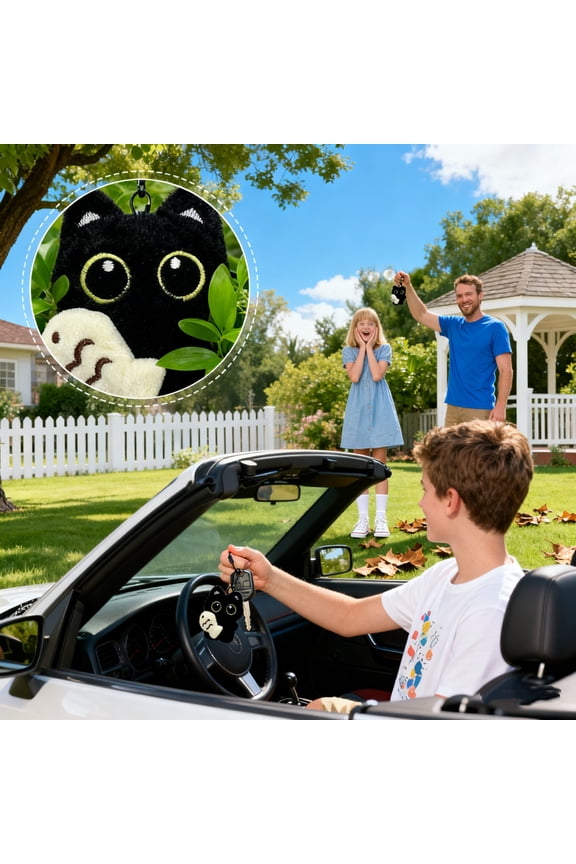 Soft Plush Keychain Stuffed Animal Toy for Backpacks Luggage Gifts, Adorable Velour Stuffed Animal Keychain with Embroidered Smile, Cute Floppy Ears Stuffed Toy for Klds Teens GirIs