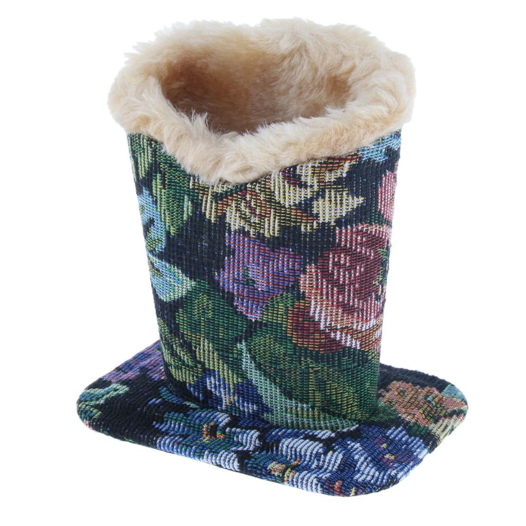 Soft Plush Lined Eyeglasses Holder Stand Case Glasses Case for Desk