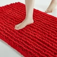 thumbnail image 1 of Soft Plush Microfiber Bathroom Rugs, Absorbent Bath Rugs Non Skid Machine Wash Dry Bath Mats for Tub,Shower and Bath Room Floor Mats (17x24inches, Red), 1 of 6