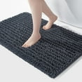 thumbnail image 1 of Soft Plush Microfiber Bathroom Rugs, Absorbent Bath Rugs Non Skid Machine Wash Dry Bath Mats for Tub,Shower and Bath Room Floor Mats (20x32inches, Charcoal Grey), 1 of 6