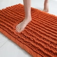 thumbnail image 1 of Soft Plush Microfiber Bathroom Rugs, Absorbent Bath Rugs Non Skid Machine Wash Dry Bath Mats for Tub,Shower and Bath Room Floor Mats(Burnt Orange,17x24 inches), 1 of 6
