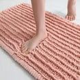 thumbnail image 1 of Soft Plush Microfiber Bathroom Rugs, Absorbent Bath Rugs Non Skid Machine Wash Dry Bath Mats for Tub,Shower and Bath Room Floor Mats(Coral Pink,17x24 inches), 1 of 6