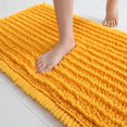 thumbnail image 1 of Soft Plush Microfiber Bathroom Rugs, Absorbent Bath Rugs Non Skid Machine Wash Dry Bath Mats for Tub,Shower and Bath Room Floor Mats(Saffron,17x24 inches), 1 of 6