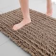 thumbnail image 1 of Soft Plush Microfiber Bathroom Rugs, Absorbent Bath Rugs Non Skid Machine Wash Dry Bath Mats for Tub,Shower and Bath Room Floor Mats(Taupe Brown,17x24 inches), 1 of 6