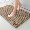 thumbnail image 1 of Soft Plush Microfiber Bathroom Rugs, Absorbent Bath Rugs Non Skid Machine Wash Dry Bath Mats for Tub,Shower and Bath Room Floor Mats(Taupe Brown,20x32 inches), 1 of 6