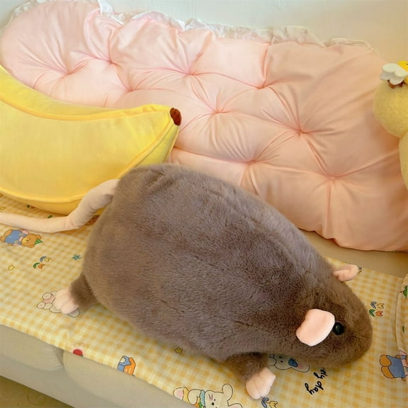 Soft Plush Mouse Pillow 35cm Decorative Throw Pillow for Sofa Bedroom Living Room Home Decor