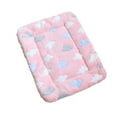 thumbnail image 1 of Soft Plush Pet Bed Mat for Dogs & Cats | Reversible Fluffy Paw Print Pet Pad | Washable Cozy Sleeping Blanket for Small Medium Pets | Non-Slip Comfortable Pet Cushion for Crate,Kennel & Sofa, 1 of 5