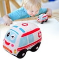 thumbnail image 1 of Soft Plush Police Car Stuffed Toy Super Cute Blue Squad Cars Plushie Excellent Gifts for Kids or Birthday Party 3.5 Inches（Ambulances）, 1 of 9