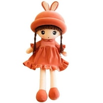 Soft Plush Princess Doll 80Cm Large Size Stuffed Rag Doll with Embroidered Face, for Children Girls As Birthday Gift Hug Pillow Sleeping, Home Decoration Nursery Bedroom Play