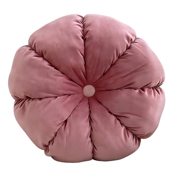 Soft Plush Pumpkin Floor Pillow, Decorative Round Cushion for Home Sofa & Bedroom