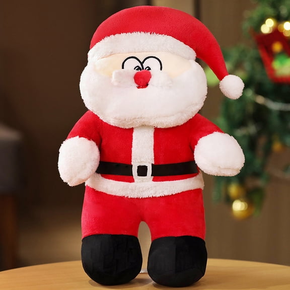 Soft Plush Santa Claus & Christmas Tree Set – Cute Holiday Plush Toy, Festive Decor & Gift for Little Fans