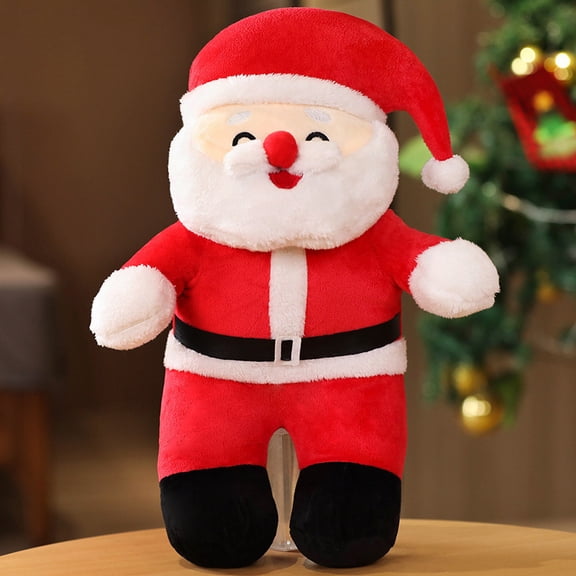 Soft Plush Santa Claus & Christmas Tree Set – Cute Holiday Plush Toy, Festive Decor & Gift for Little Fans