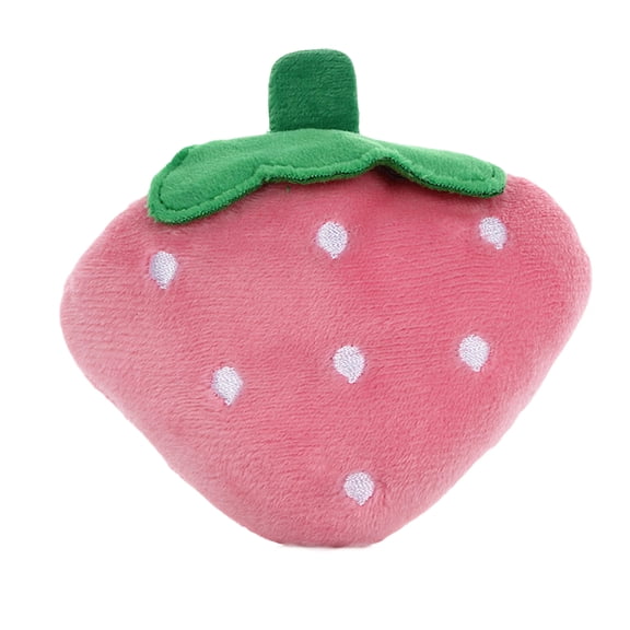 Soft Plush Squeaky Dog Toy for Teething, Long-Lasting PP Cotton Stuffed Interactive Pet Toy for Daily Exercise, Pink