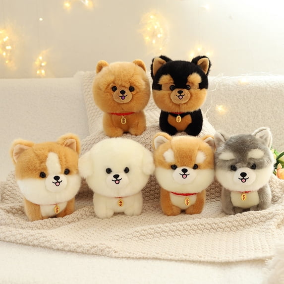Soft Plush Stuffed Animal Dog Toy, Cute Hugging Puppy Doll for Adults, Gift for Valentine's Day Birthday Party Home Decor(Yellow-A)