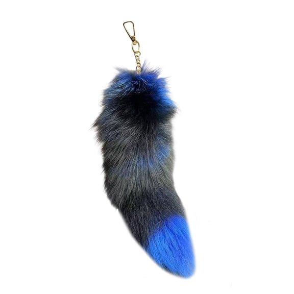 Soft Plush Tail Keychain Tail Ornament Charm Decorative Key Holder for Women Girls