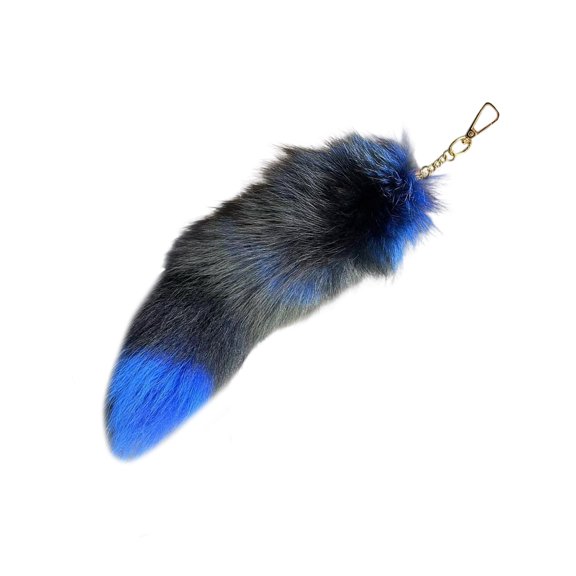 Soft Plush Tail Keychain Tail Ornament Charm Decorative Key Holder for Women Girls