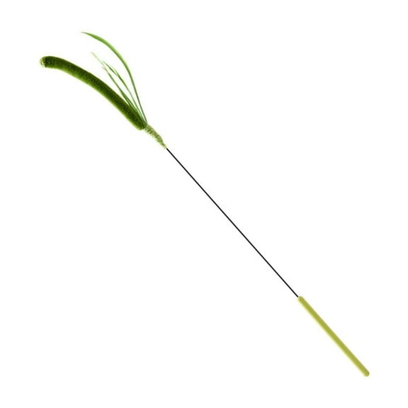 Soft Plush Teaser Setaria Stick for Interactive Play and Physical Training Plaything for Home Entertainment