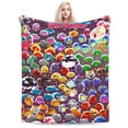 thumbnail image 1 of Soft Plush Throw Blanket Slime Rancher Fleece Blankets for Sofa Bed Travel 50"x40", 1 of 7