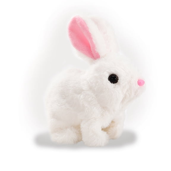 Soft Plush Toy - Realistic Plush Toy with Moving Mouth, Walking, Jumping and fun Sounds, Perfect for Holiday Gifts