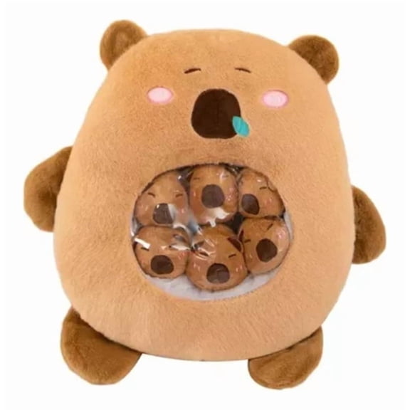 Soft Plush Toy With Brown Decoration