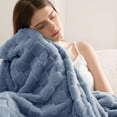 thumbnail image 1 of Soft Plush Warm Weighted Blanket, Throw Blanket for Couch Checkered Fleece Blankets Gifts for Women and Men, Cute Soft Cozy Throw for Bedroom Home Decor Gifts, 39x275 Inch, 1 of 9