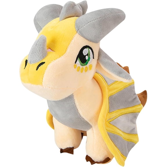 Soft Plush Wings Dragon Stuffed Animals Toy Pillow Doll, 12" Pterosaur Flying Beige Dragon Plushie Toys Best Birthday Christmas Anniversary Fiesta Party Festival Gifts for Adults Kids Baby Boys Toys