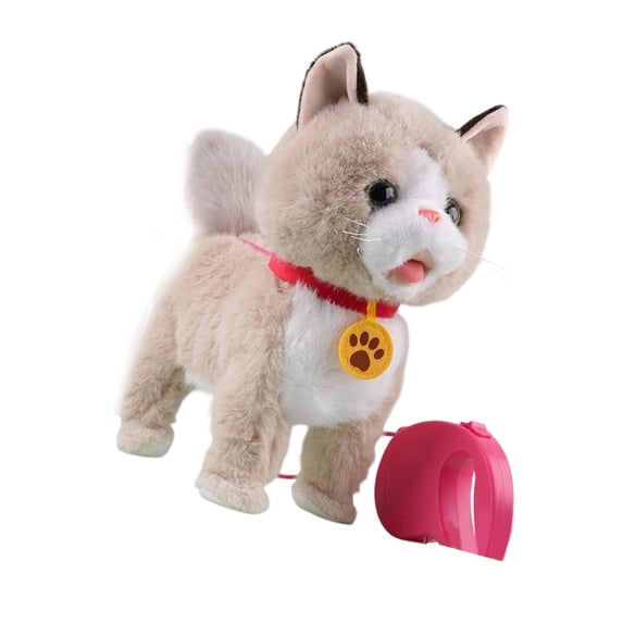 Soft Plushes Interactives Pet Toy with Gentle Touches Reactions And Light Pattern USB Rechargeable For