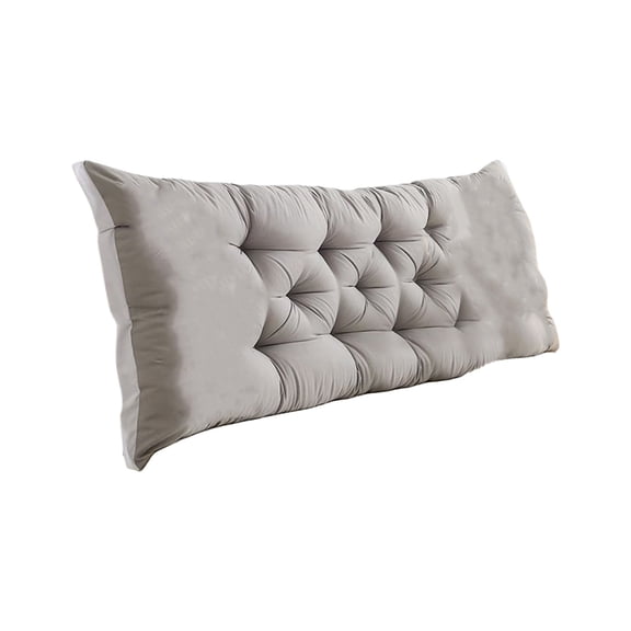 Soft Polyester Headboard Cushion 120x50cm for Bed & Sofa - Comfortable Support, Versatile Use, Easy Maintenance, Stylish Design Gray